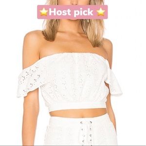 AMUSE SOCIETY white crop top